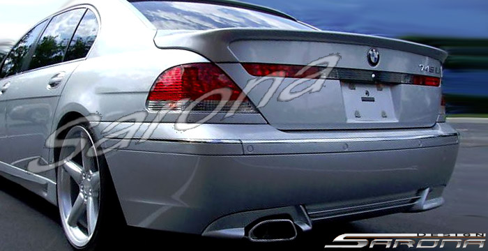 Custom BMW 7 Series Trunk Wing  Sedan (2002 - 2005) - $425.00 (Manufacturer Sarona, Part #BM-028-TW)